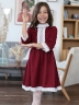 Платье для девочки школьное БУШОН SK43, цвет бордовый