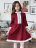 Платье для девочки школьное БУШОН SK43, цвет бордовый