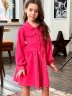 Платье для девочки школьное БУШОН ST73, цвет малиновый
