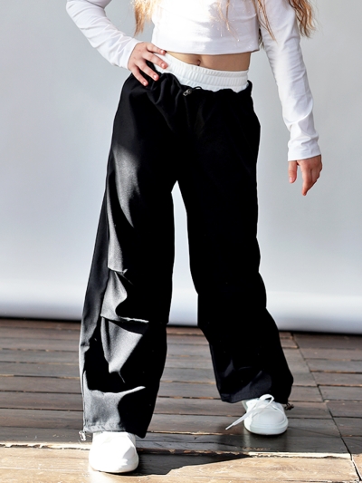 Брюки для девочек БУШОН ST115, цвет черный-2