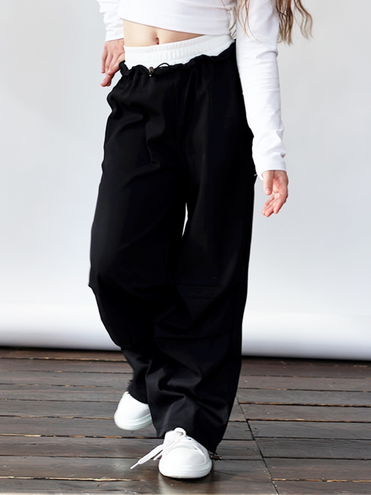 Брюки для девочек БУШОН ST115, цвет черный-2