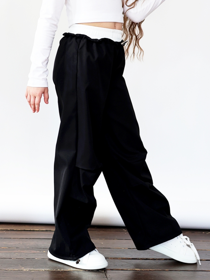 Брюки для девочек БУШОН ST115, цвет черный-2