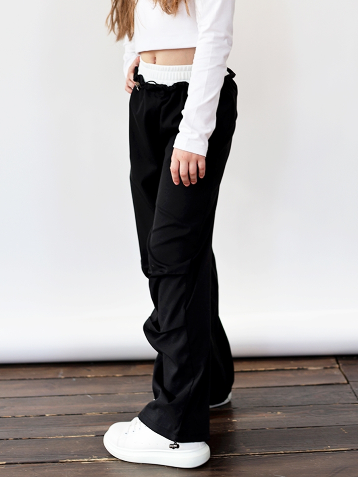 Брюки для девочек БУШОН ST115, цвет черный-2