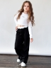 Брюки для девочек БУШОН ST115, цвет черный-2