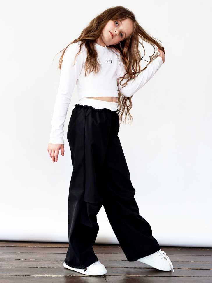 Брюки для девочек БУШОН ST115, цвет черный-2