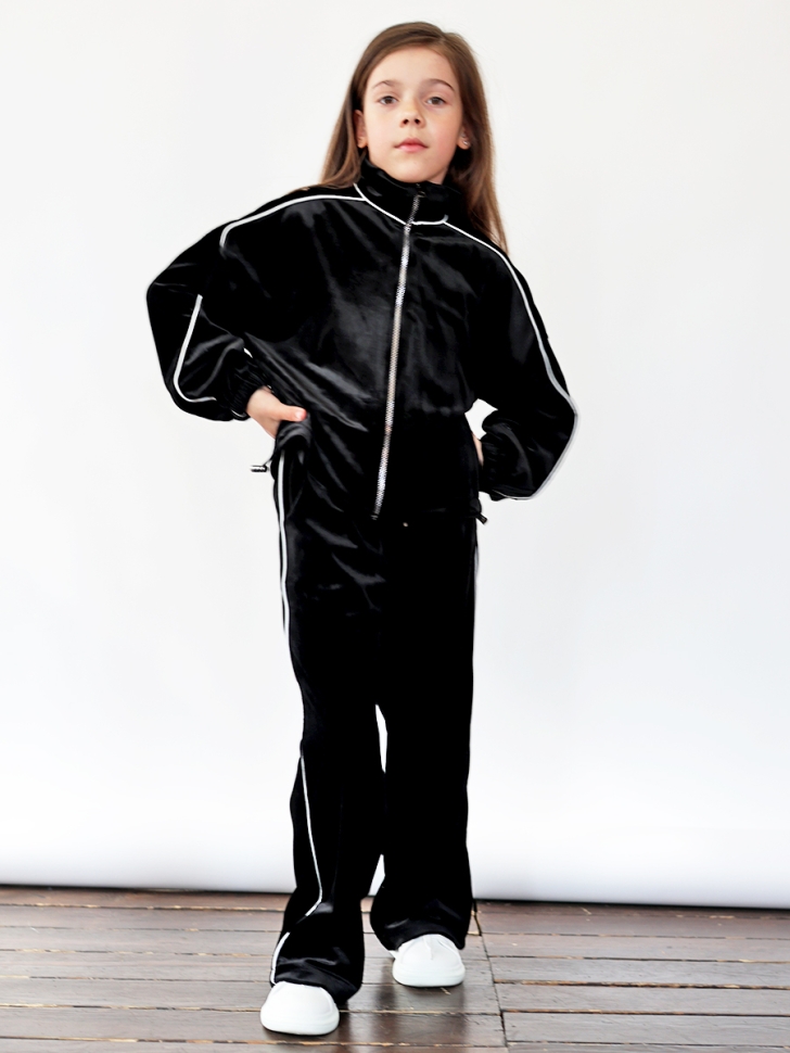 Спортивный костюм для девочки БУШОН SP220, цвет черный