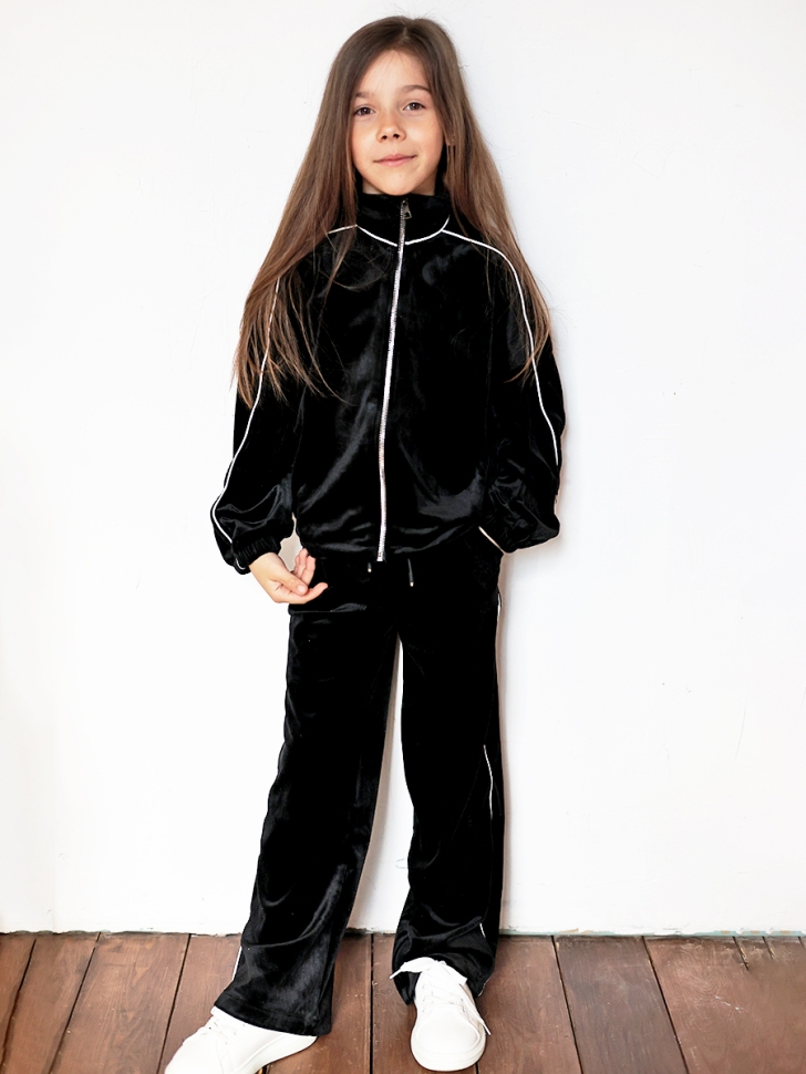 Спортивный костюм для девочки БУШОН SP220, цвет черный