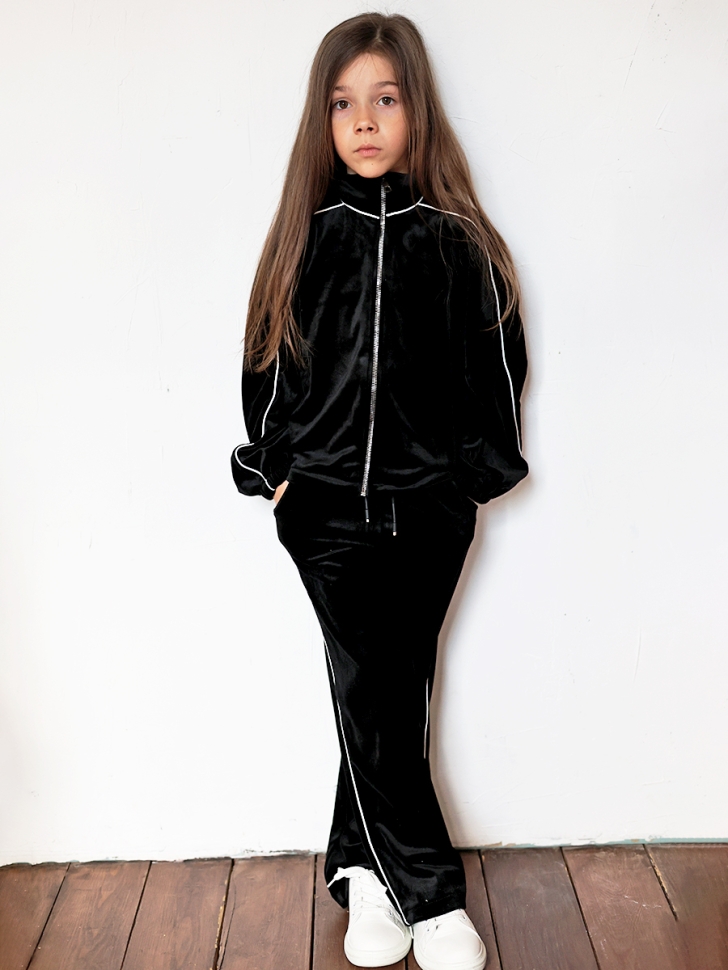 Спортивный костюм для девочки БУШОН SP220, цвет черный