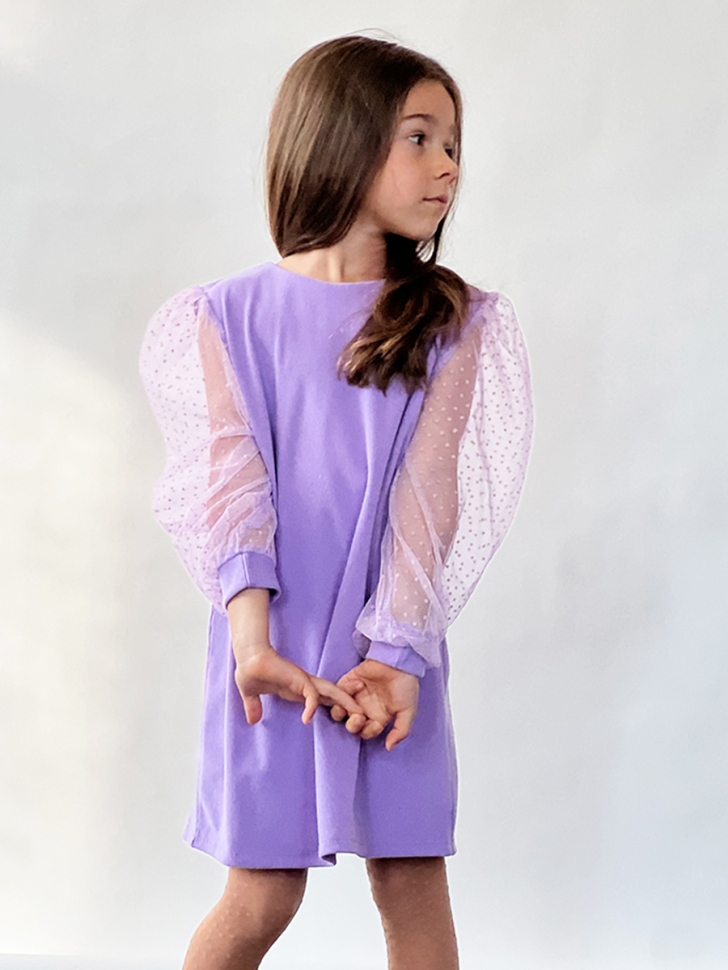 Платье для девочки нарядное БУШОН ST57, цвет сиреневый