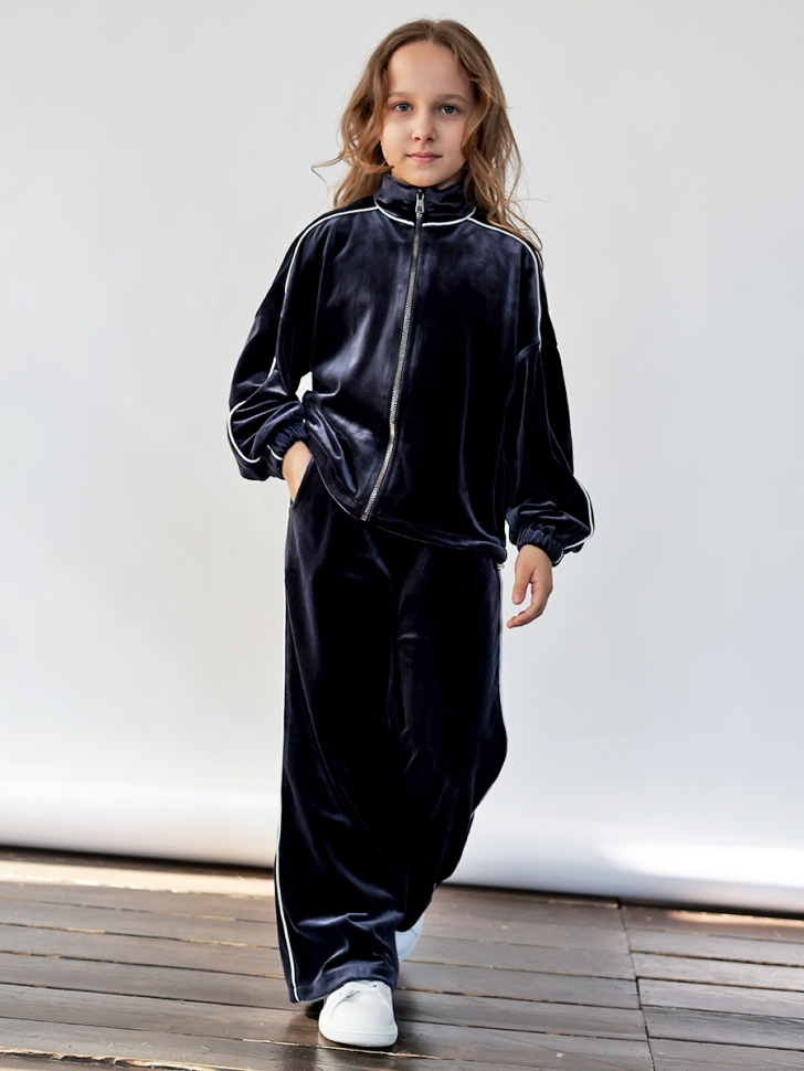 Спортивный костюм для девочки БУШОН SP220, цвет темно-синий