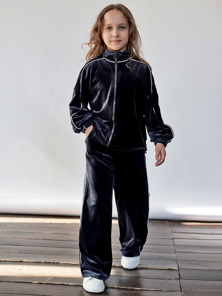 Спортивный костюм для девочки БУШОН SP220, цвет темно-синий