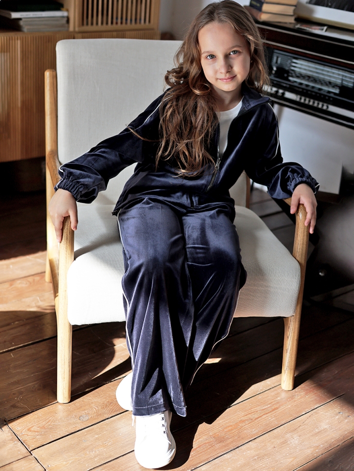 Спортивный костюм для девочки БУШОН SP220, цвет темно-синий