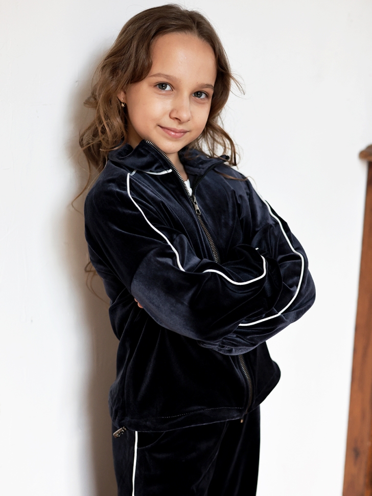 Спортивный костюм для девочки БУШОН SP220, цвет темно-синий