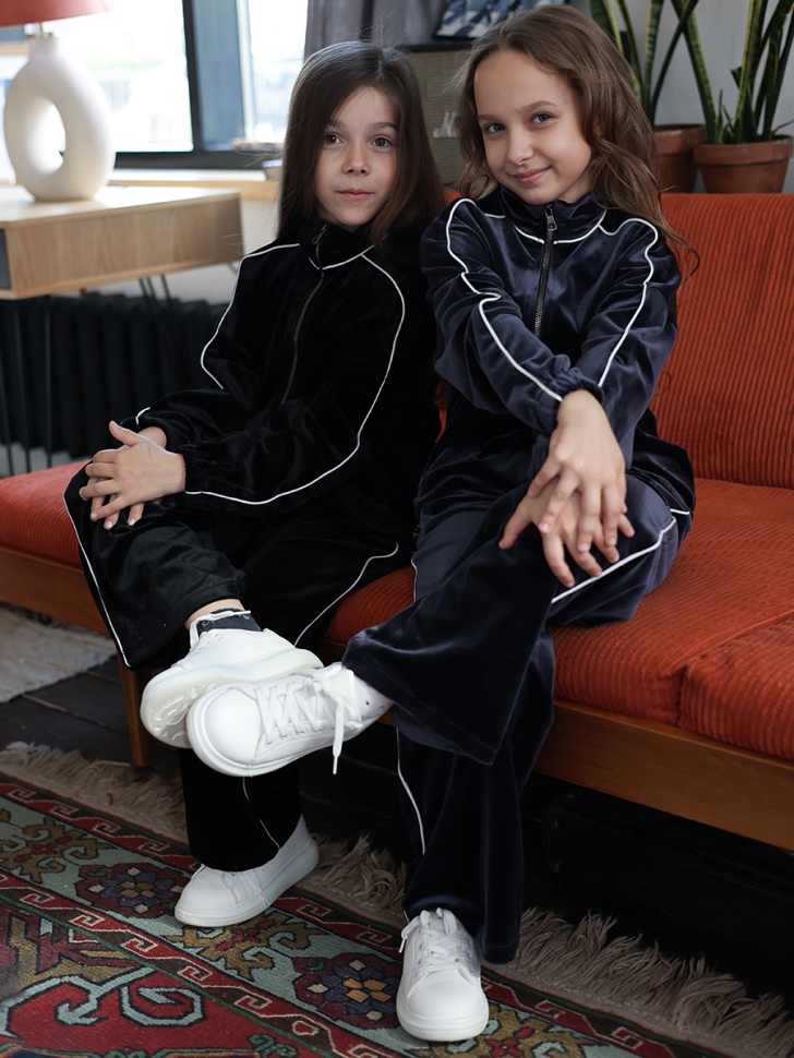 Спортивный костюм для девочки БУШОН SP220, цвет темно-синий