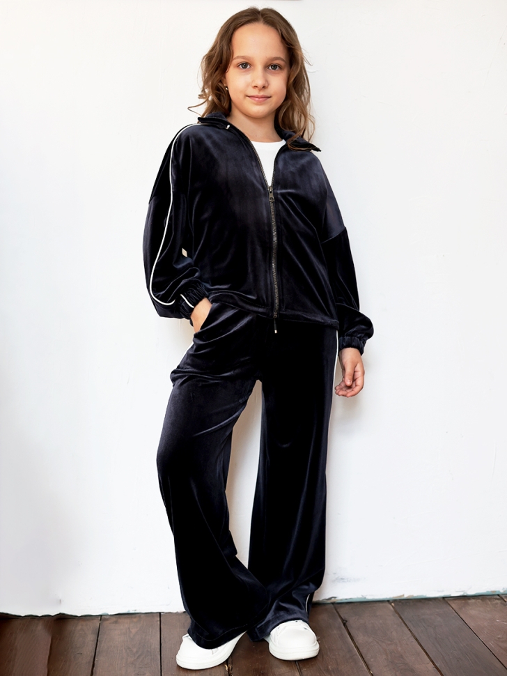 Спортивный костюм для девочки БУШОН SP220, цвет темно-синий