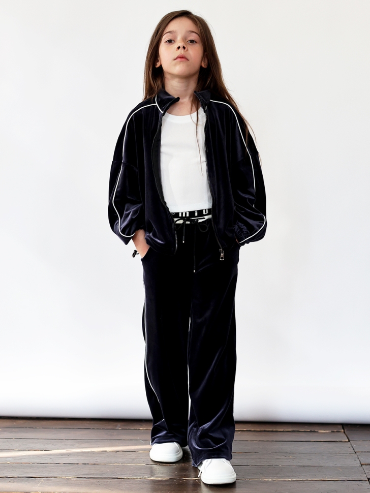 Спортивный костюм для девочки БУШОН SP220, цвет темно-синий