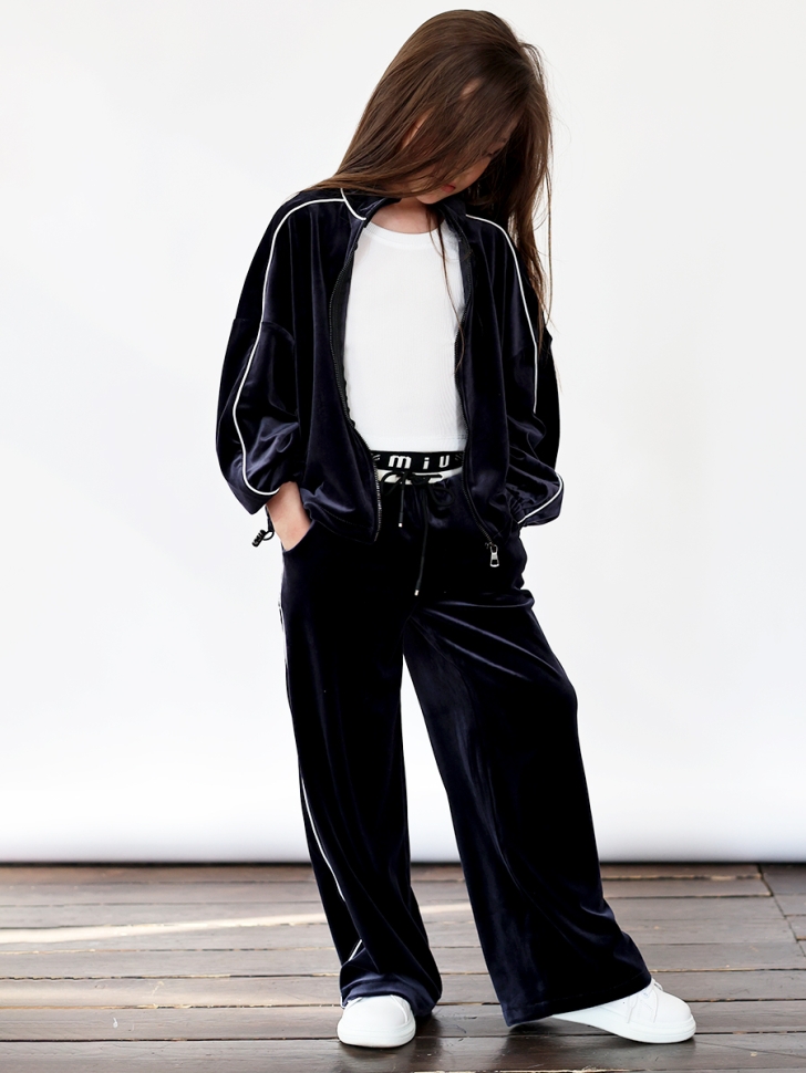 Спортивный костюм для девочки БУШОН SP220, цвет темно-синий