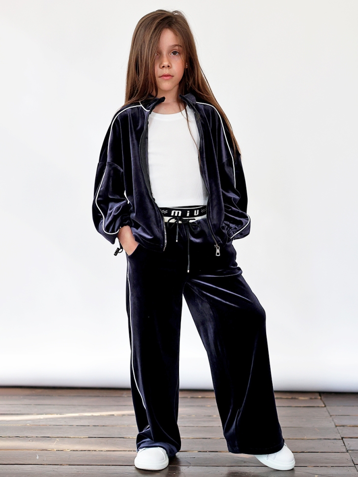 Спортивный костюм для девочки БУШОН SP220, цвет темно-синий