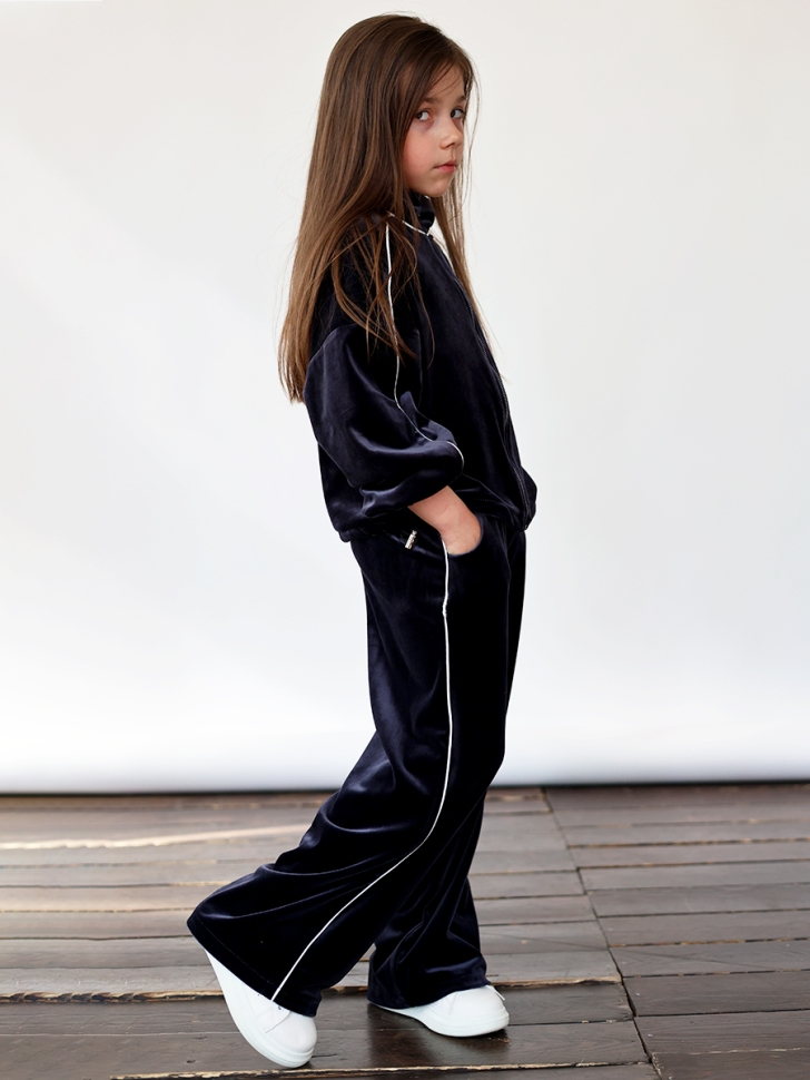 Спортивный костюм для девочки БУШОН SP220, цвет темно-синий