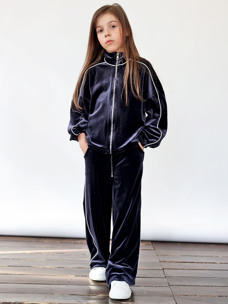 Спортивный костюм для девочки БУШОН SP220, цвет темно-синий