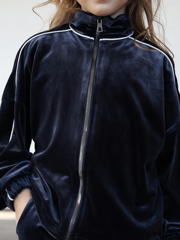 Спортивный костюм для девочки БУШОН SP220, цвет темно-синий