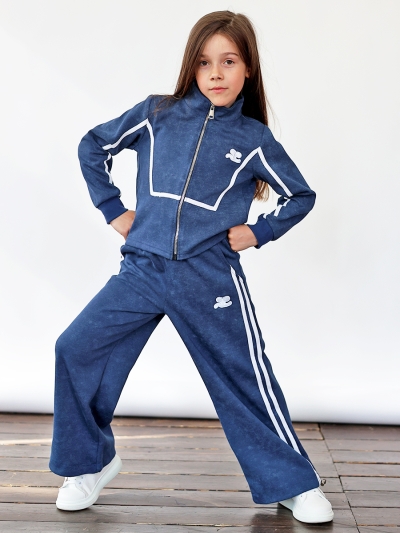 Спортивный костюм для девочки БУШОН SP221, цвет синий