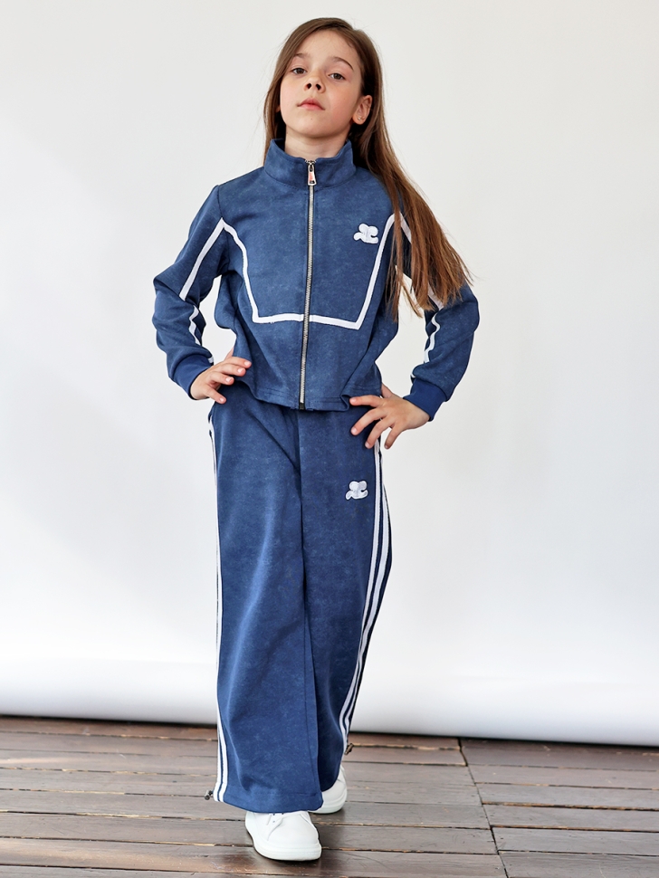 Спортивный костюм для девочки БУШОН SP221, цвет синий 
