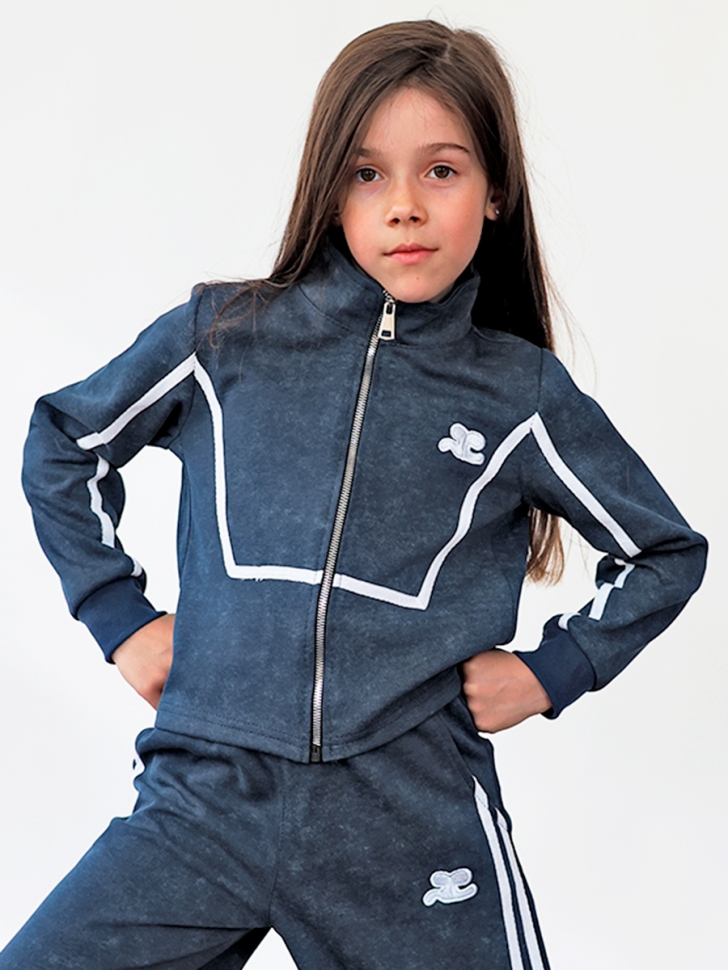 Спортивный костюм для девочки БУШОН SP221, цвет синий 