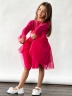 Платье для девочки нарядное БУШОН ST56, цвет фуксия