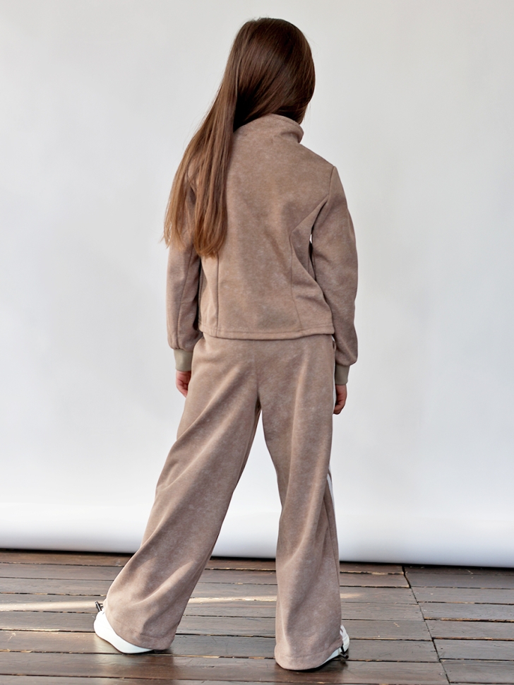 Спортивный костюм для девочки БУШОН SP221, цвет коричневый 