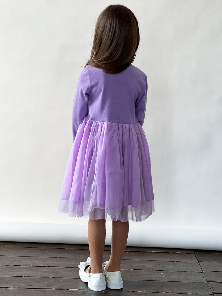 Платье для девочки нарядное БУШОН ST56, цвет сиреневый