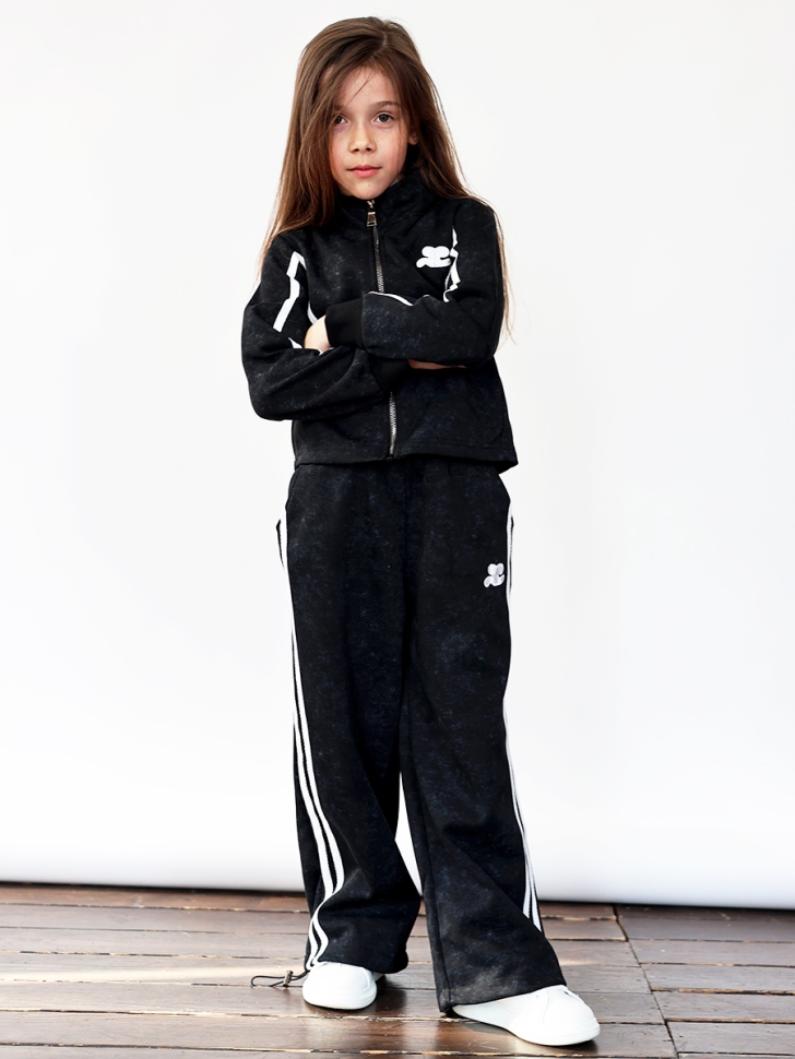 Спортивный костюм для девочки БУШОН SP221, цвет черный
