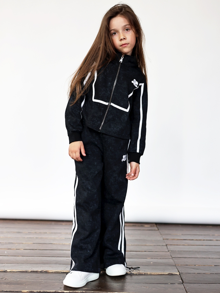 Спортивный костюм для девочки БУШОН SP221, цвет черный