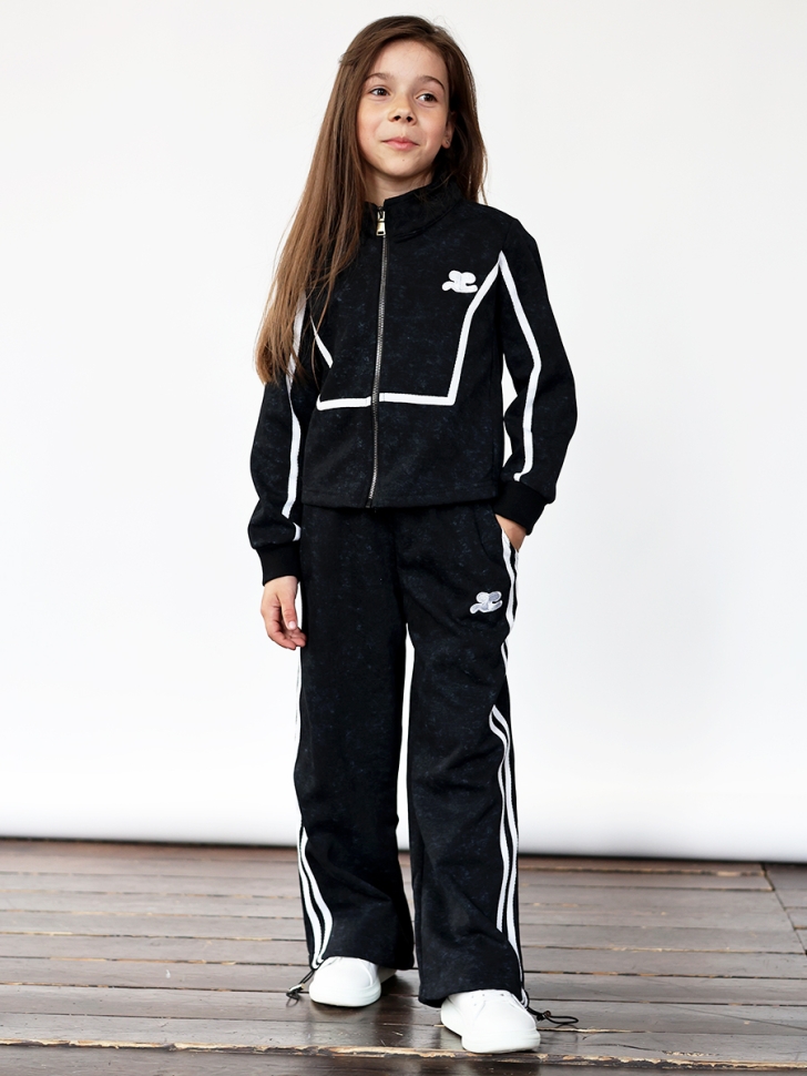 Спортивный костюм для девочки БУШОН SP221, цвет черный