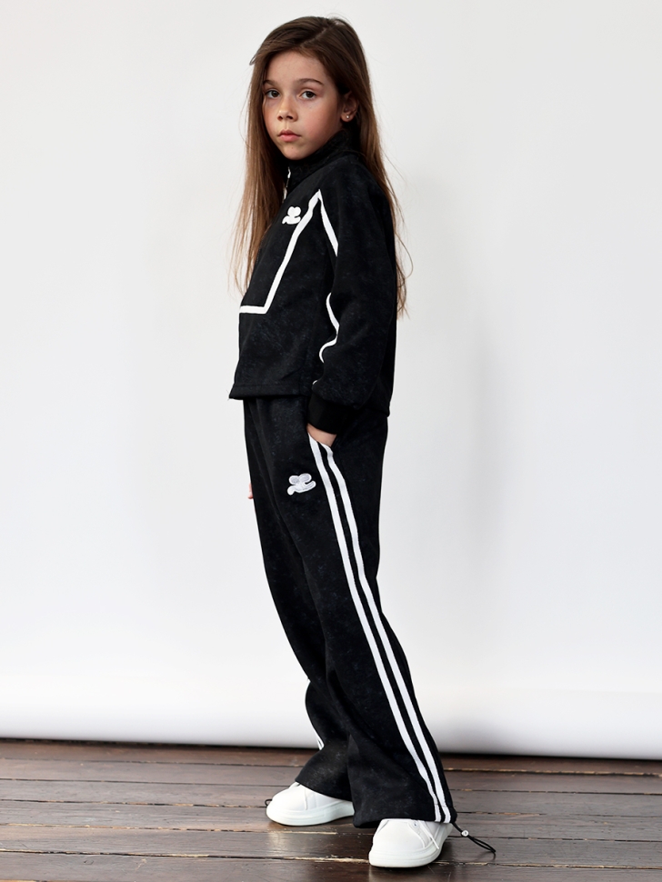 Спортивный костюм для девочки БУШОН SP221, цвет черный