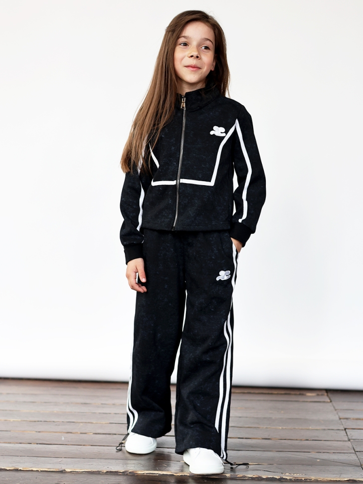 Спортивный костюм для девочки БУШОН SP221, цвет черный