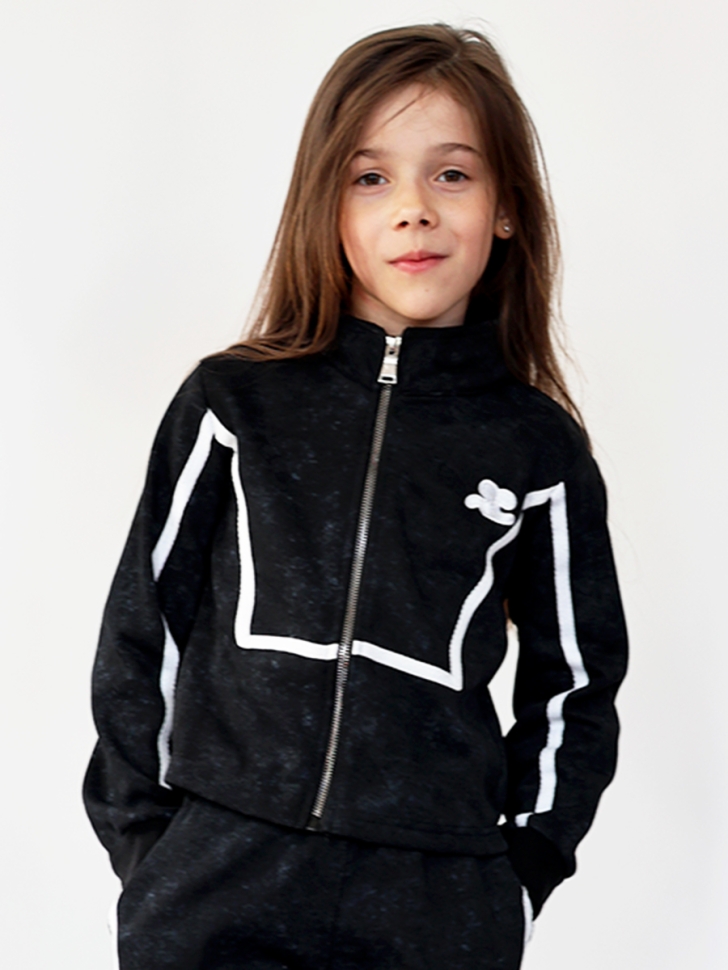 Спортивный костюм для девочки БУШОН SP221, цвет черный