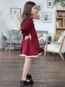 Платье для девочки школьное БУШОН SK42, цвет бордовый
