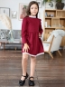 Платье для девочки школьное БУШОН SK42, цвет бордовый