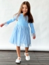 Платье для девочки нарядное БУШОН ST56, цвет голубой 