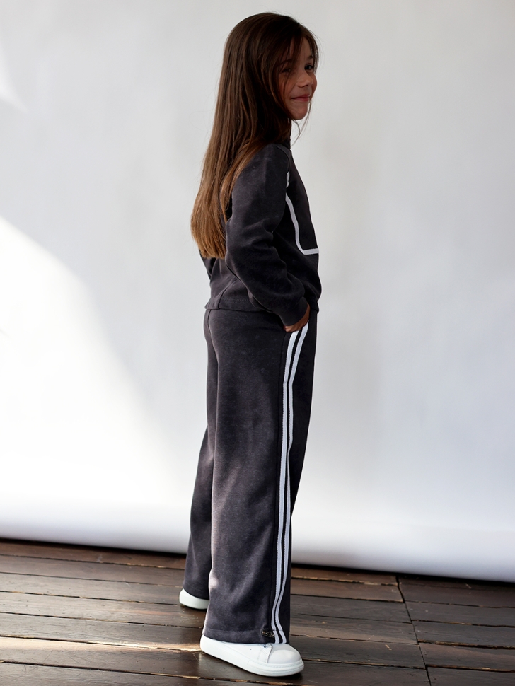 Спортивный костюм для девочки БУШОН SP221, цвет графит