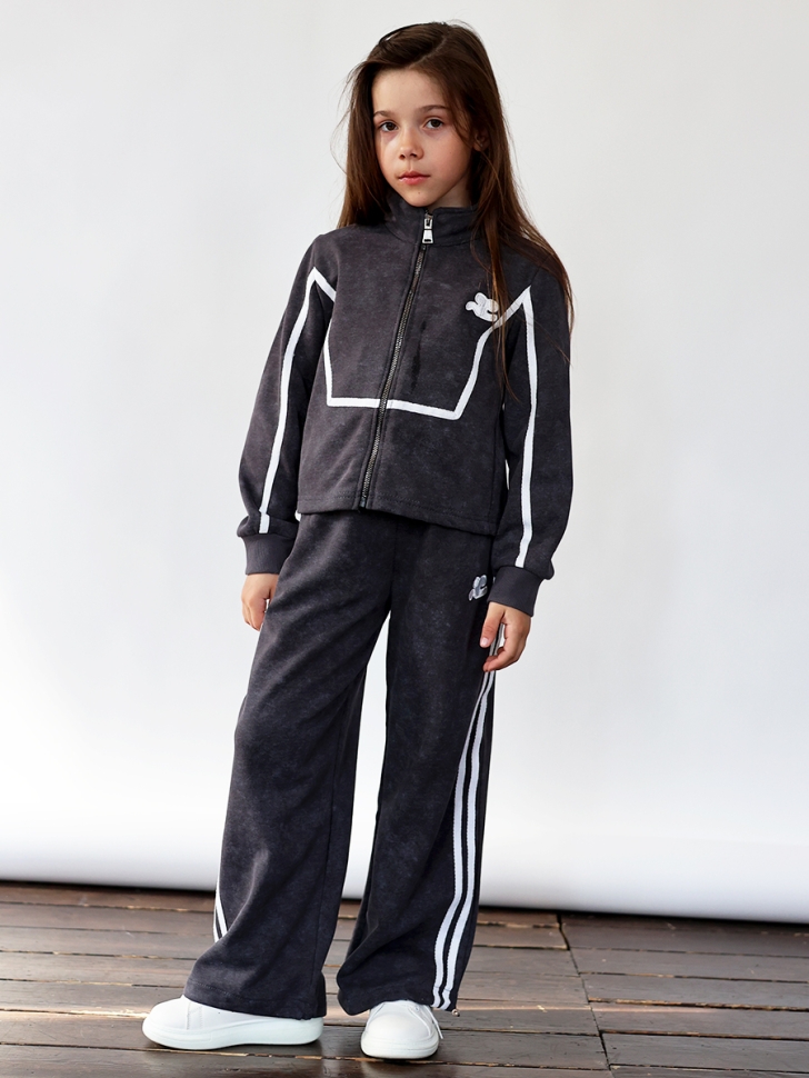 Спортивный костюм для девочки БУШОН SP221, цвет графит