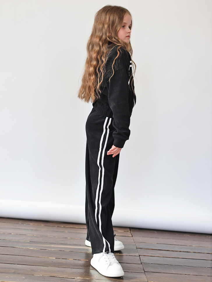 Спортивный костюм для девочки БУШОН SP222, цвет черный 