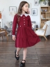 Платье для девочки школьное БУШОН SK12, цвет бордовый