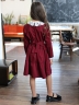 Платье для девочки школьное БУШОН SK12, цвет бордовый