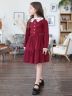 Платье для девочки школьное БУШОН SK12, цвет бордовый