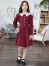 Платье для девочки школьное БУШОН SK12, цвет бордовый