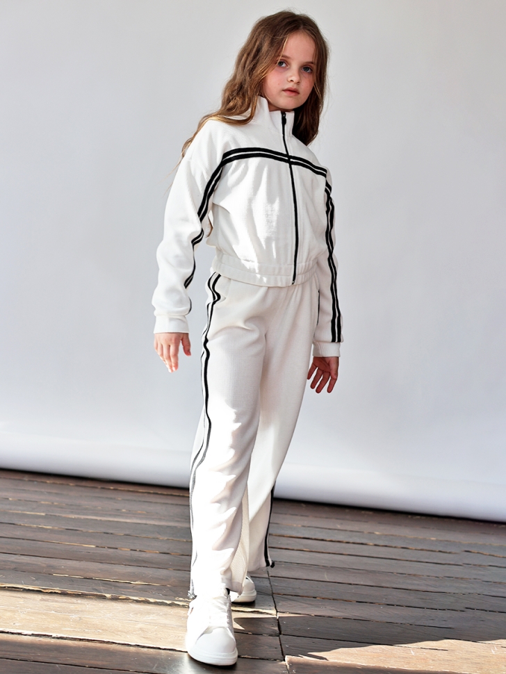 Спортивный костюм для девочки БУШОН SP222, цвет белый