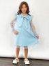 Платье для девочки нарядное БУШОН ST50, отделка фатин, цвет голубой