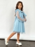 Платье для девочки нарядное БУШОН ST50, отделка фатин, цвет голубой